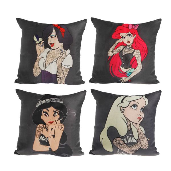 

45x45cm princess linen cushion pillow decorative sofa bedroom home decor