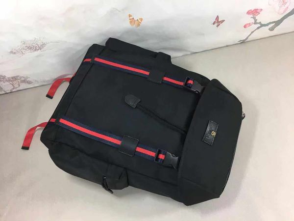 

classic canvas backpacks for men embroidery real leather pvc fashion business travel backpack for man size 32x45x14cm