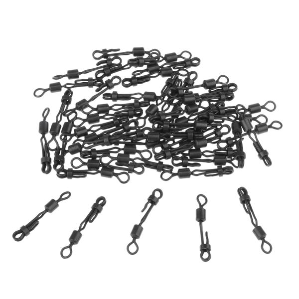 

50pcs high speed side-line rolling swivels fishing swivels connector size 4#