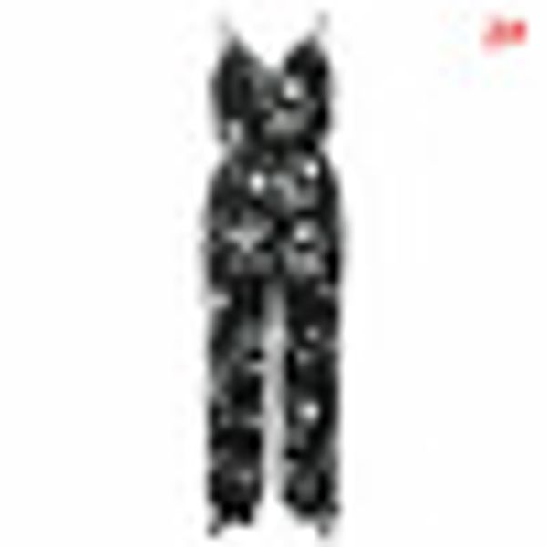 

womens v-neck side split jumpsuit strappy summer party beach holiday playsuit, Black;white