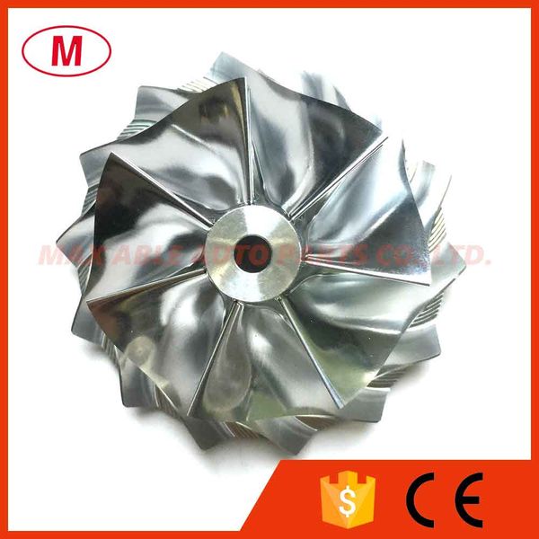 

gt3076 59.08/76.13mm 7+7 blades forward turbo billet compressor wheel/aluminum 2618/milling wheel for racing turbocharger cartridge