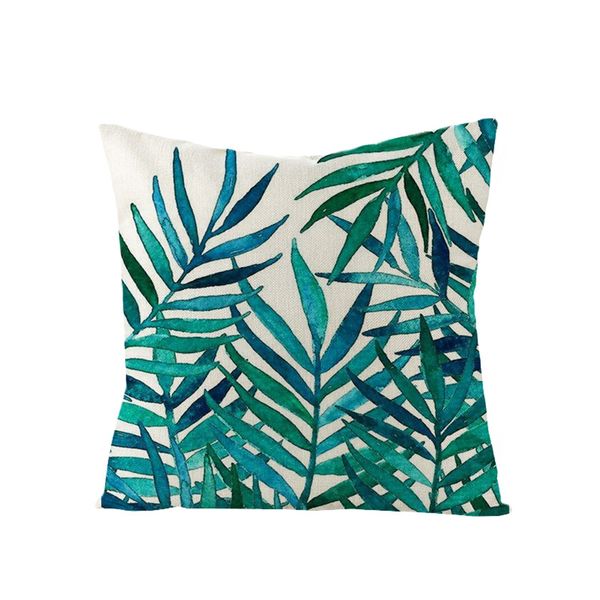 

lychee plant leaves series printed cushion case colorful polyester 45x45cm cushion cover for bedroom home office