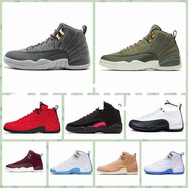 

j012ha 2020 basketball shoes 12 12s ovo wntr the master outdoor shoes taxi flu game french cny sneakers 40-46