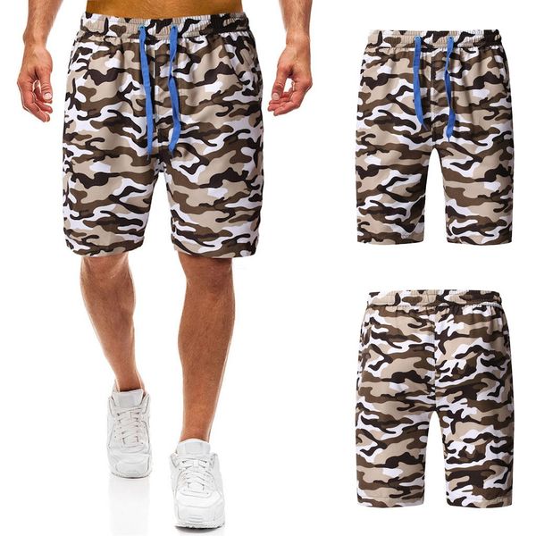 

2019 men's summer camouflage printed trunk quick-drying beach surf running shorts 7.12