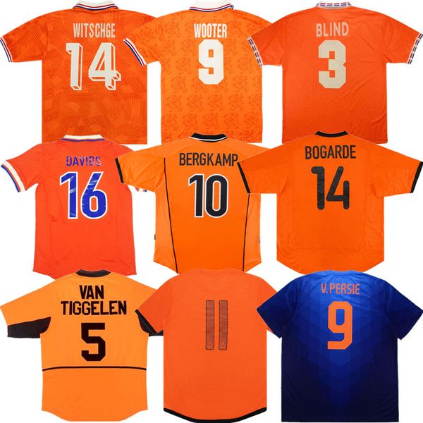 

retro netherlands bergkamp soccer jersey 84 86 88 90 96 97 98 00 02 10 12 14 holland gullit van basten classic football shirt, Black;yellow