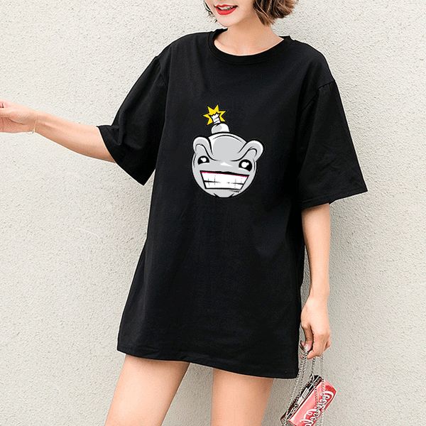 

womens designer t-shirt girl funny fashion trend printing students style personality 2020 spring new style selling luxry t-shirt new, White
