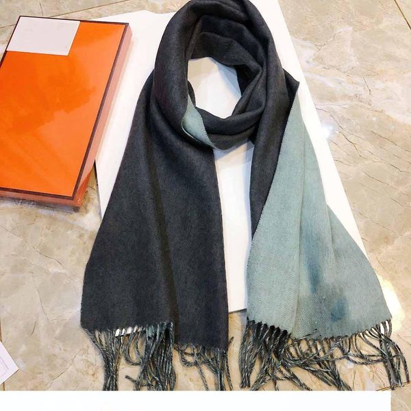 

autumn and winter new oumeifeng gift scarf women pure color warm shawl dual purpose manufacturers wholesale, Blue;gray
