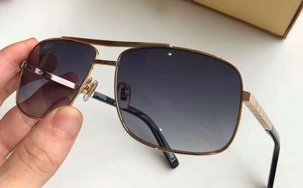 

золотые квадратные солнцезащитные очки с серым оттенком 0256 солнцезащитные очки мужские дизайнерские солнцезащитные очки новые с коробкой, White;black