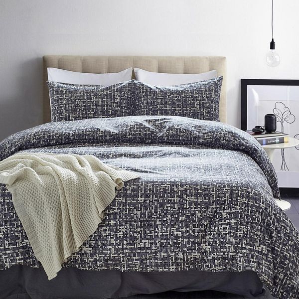 

100% natural cotton print 3 pieces duvet cover set with zipper