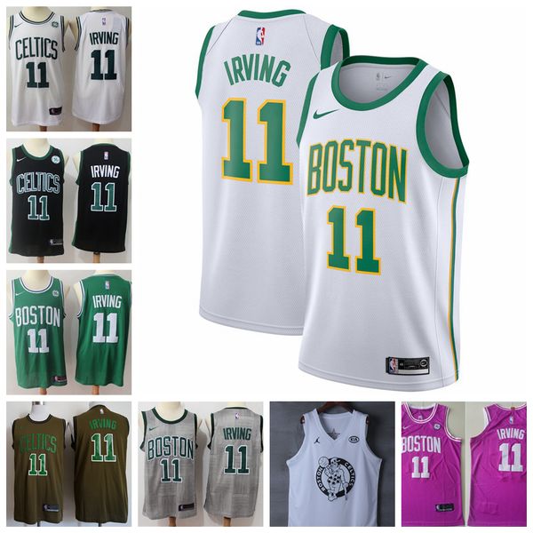 2019 Yeni Erkek Celtics 11 Kyrie Irving 