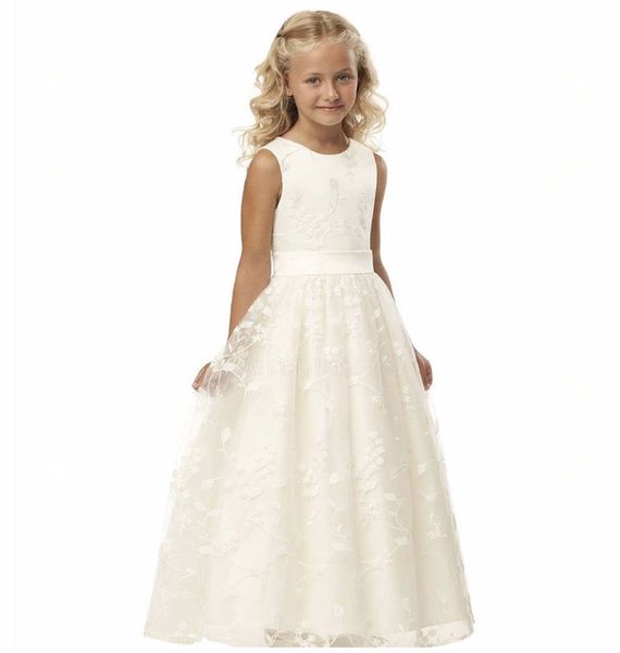 

white lace princess girl dress girls wedding dress party clothing spring autumn delicate first communion kids costumes, Red;yellow