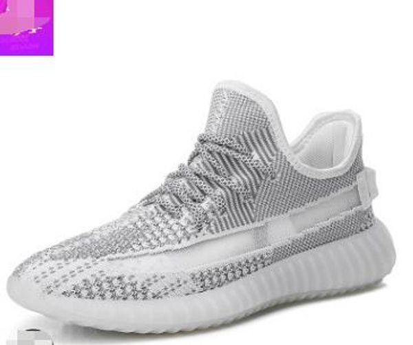 

kanye west men desinger shoes 2019 women trainers sesame blue tint semi frozen yellow cream zebra bred sports sneakers 36-46
