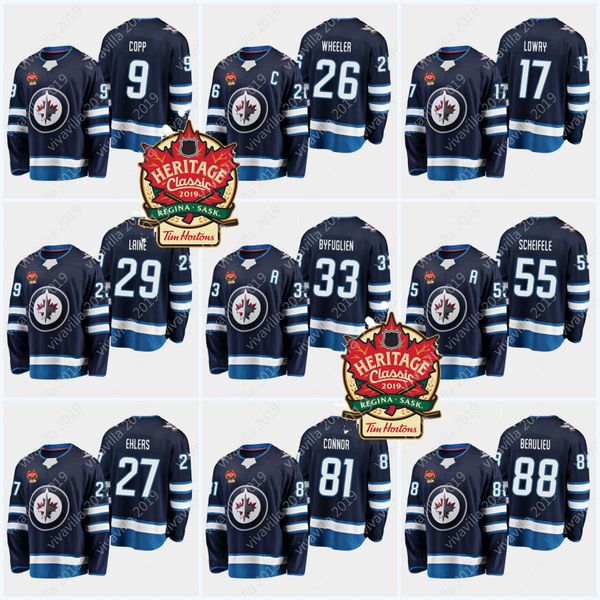 

29 Patrik Laine 2019 Winnipeg Jets Heritage Classic Jersey Dustin 33 Byfuglien Connor Hellebuyck Mark Scheifele Blake Wheeler Kyle Connor