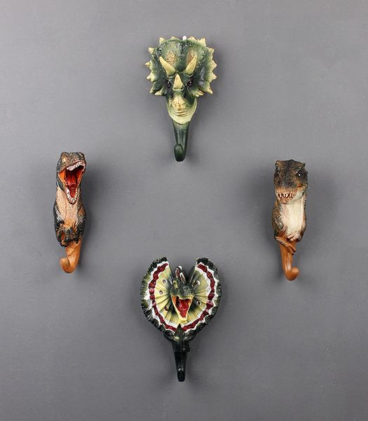 

wall hook retro american jurassic dinosaur hanging clothes hat scarf key dinosaur hanger wall hanging decoration