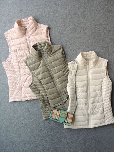 

2019 new export to germany order left women fashion white duck down vest, Black