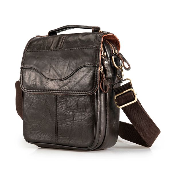 

alcevr fashion cross-body bag 8" pad tote mochila satchel bag quality original pu leather male casual shoulder messenger