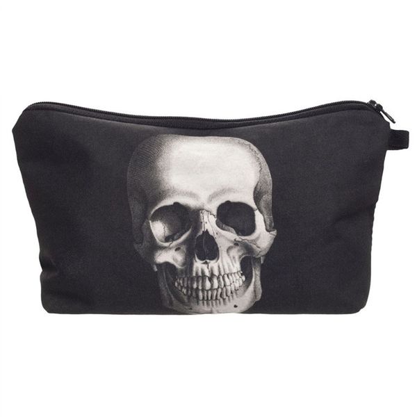 

fashion printing skull monster makeup bags cosmetic organizer bag pouchs for travel lady pouch women cosmetic bag