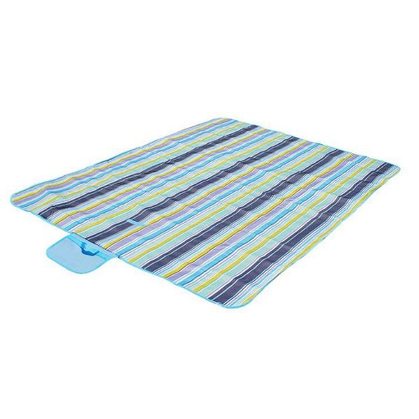 

waterproof picnic blanket extra large durable oxford cloth foldable outdoor picnic mat with tote blue green yellow