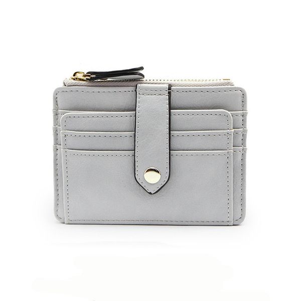 

pu leather thin card case women wallet pocket card holder purse fashion short slim female mini coin pocket black sale, Red;black