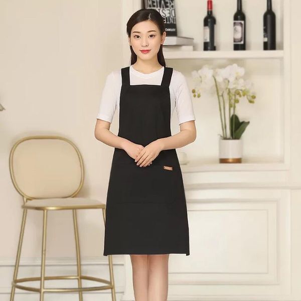 

12 100% pure cottonkorean fashion attendant chef's apron cotton apron for overalls corset kitchen
