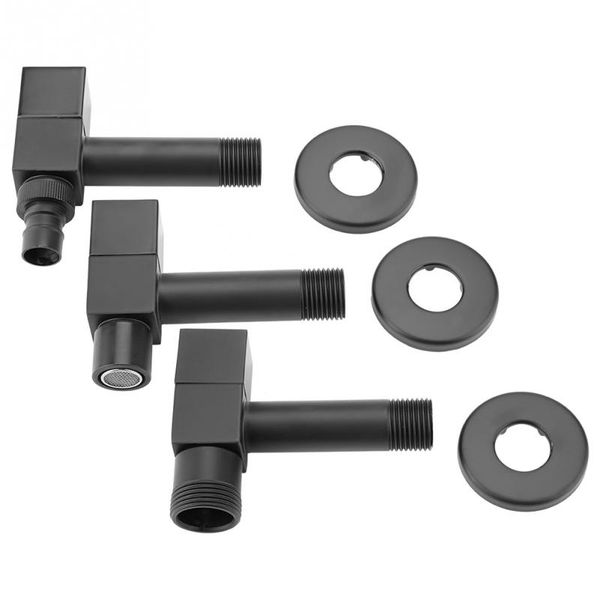 

brass square washing machine faucet wall mount laundry cold water tap black