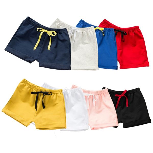 

children summer shorts cotton shorts for boys girls brand toddler panties kids beach short sports pants baby clothing new, Black