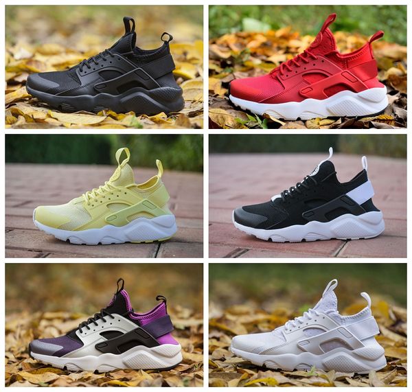 

2019 huarache 4.0 1.0 classical triple white black red mens womens huarache shoes huaraches sports sneaker running shoes size size 36-45, White;red