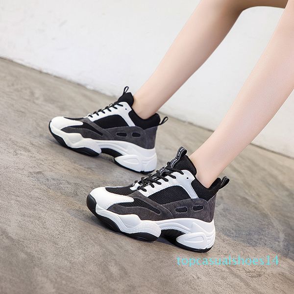 

designer women casual shoes white black platform fashion sneakers girls shoes outdoor casual walking t14