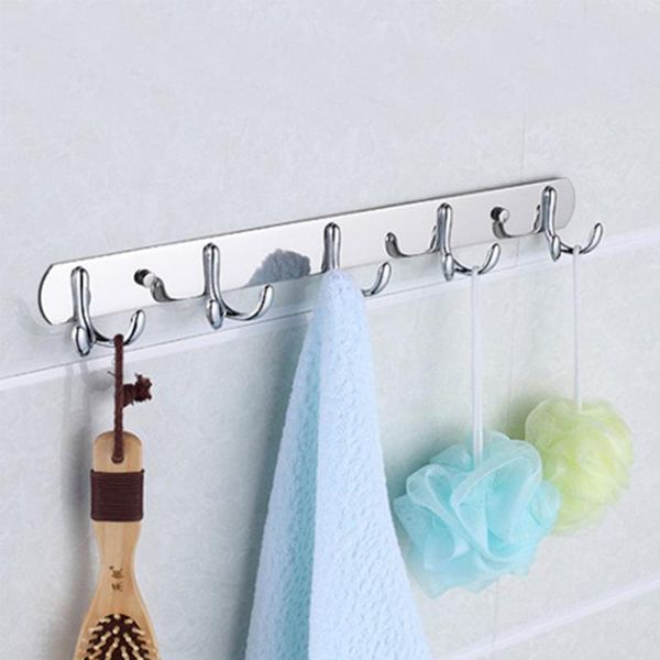 

3 4 5 holes wall mounted hanger hooks coats rack wall hooks clothes rails for kitchen bathroom room cloth towel rack coat hat