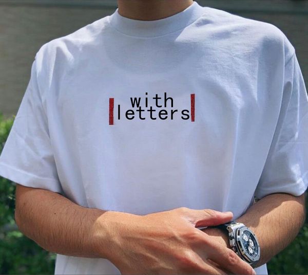 

19SS Box Logo X Swaroski 25th Anniversary Ти Кристал лето Футболка для мужчин Женщины Пара Дизайнерские футболки Одежда S-XL Черный Белый Красный