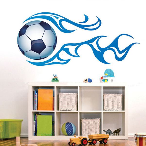 

removable pvc wall sticker for boys room decoration football sports wall sticker xy6028