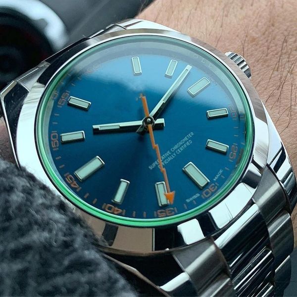 

stainless steel blue mechanical automatic116400 luxury men water resistant designer mens wrist watch casual wristwatches watches, Slivery;brown