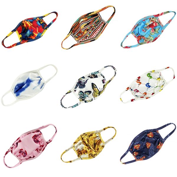 

дизайнер printed face mask моющийся luxury анти dust face эр пыле езда спорт anti-л многоразовый рот ice шелковый m # 804, Black