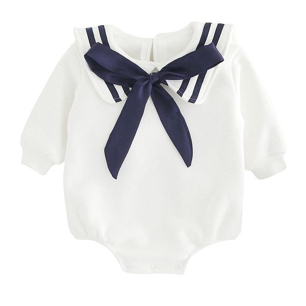 

2019 new infant baby boy clothes girl playsuit romper bowknot newborn baby clothes rompers jumpsuit, Blue