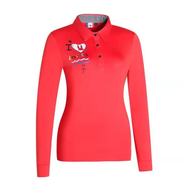 

q2019 women's long sleeve golf t-shirt 3colors golf clothes s-xxl choose casual clothes ing, Black;blue