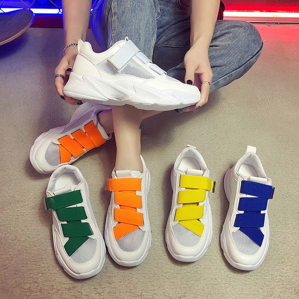

women sneakers platform shoes ladies chunky muffin bottom casual shoes fashion stitching platform sneakers #xtn
