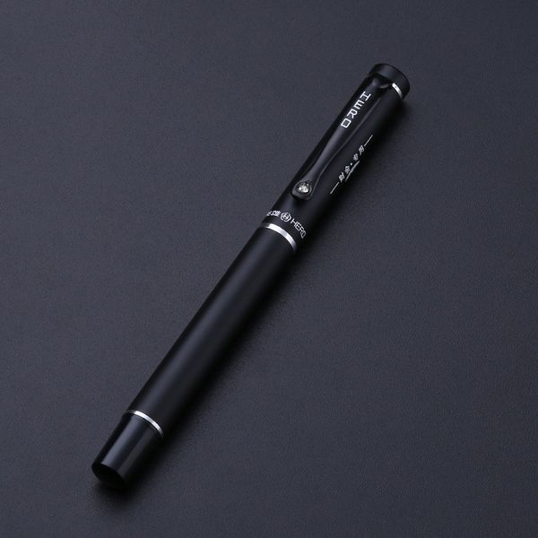 

luxury metal ballpoint pen golden hat black business office medium gift ballpoint pen new, Blue;orange