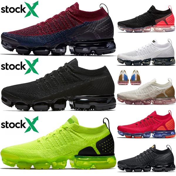 

cushions knit 2.0 fly men running shoes olympic triple black mens volt grey symbol moc stock x women fashion designer sneakers