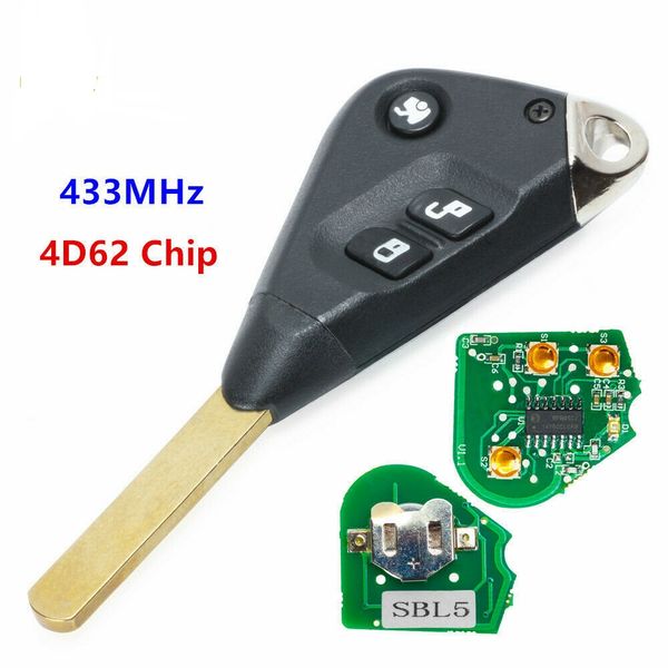 

keyecu replacement new remote car key fob 3 button 433mhz 4d62 for outback liberty impreza 03-10