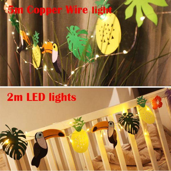 

led baby shower мультфильм toucan листья rainforest бумаги флаги баннер декор дети дети birthday party утварь