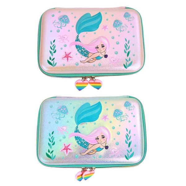 

eva mermaid sequin student pencil case box stationery cosmetic bag birthday gift thickened leather high-grade easy clean