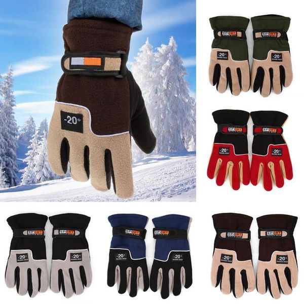 

winter warm fleece thermal motorcycle snow ski snowboard hiking gloves