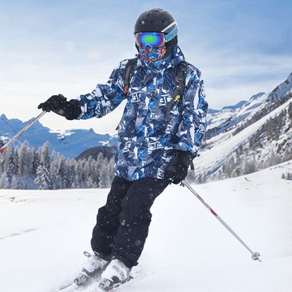 

winter warm ski jacket men waterproof snowboard jacket pants hiking hunting windproof skiing suit breathable coat