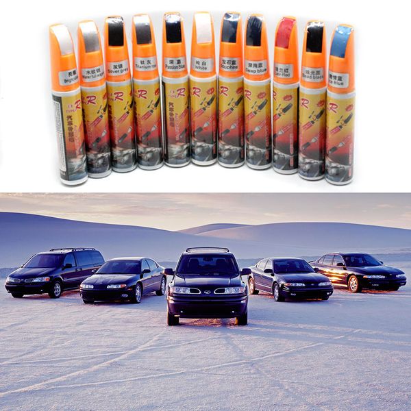 

professional car care paint repair pens waterproof clear car scratch remover painting remover pen 11colors 12ml