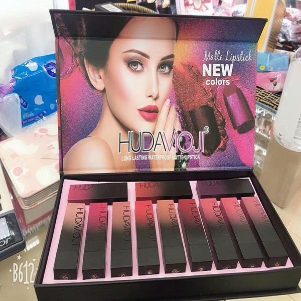 

new matte lipstick brand makeup luster retro lipsticks frost matte lipsticks 12colors/set lipstick dhl free