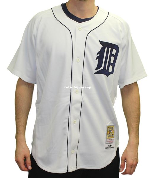 

kirk gibson detroit mitchell & ness retro 1984 jersey, Black;blue