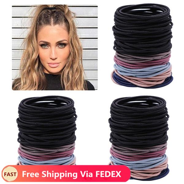 

100pcs/set 5cm hair accessories women rubber bands scrunchy elastic hair bands girls headband decorations ties gum for hair