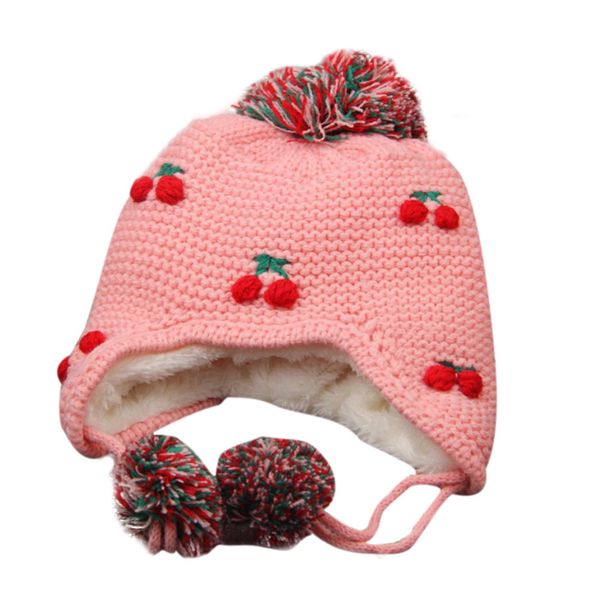 

telotuny ребенок фотографии реквизита вязаных зим младенец earflap peach дети hat вязание hat cap холодной теплый, пригодная для 12-72 месяц, Yellow