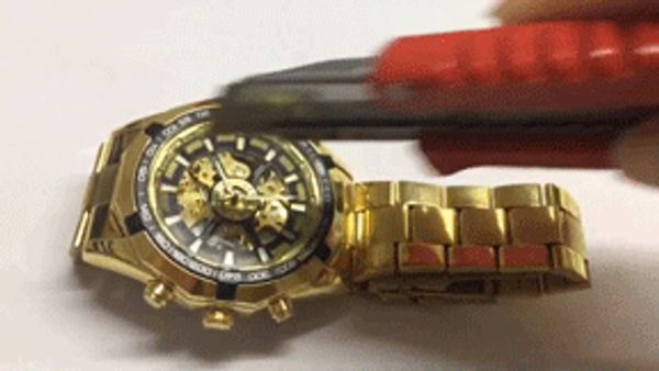 

luxury silver automatic mechanical watches for men skeleton stainless steel self-wind wrist watch men clock relogio masculino, Slivery;brown