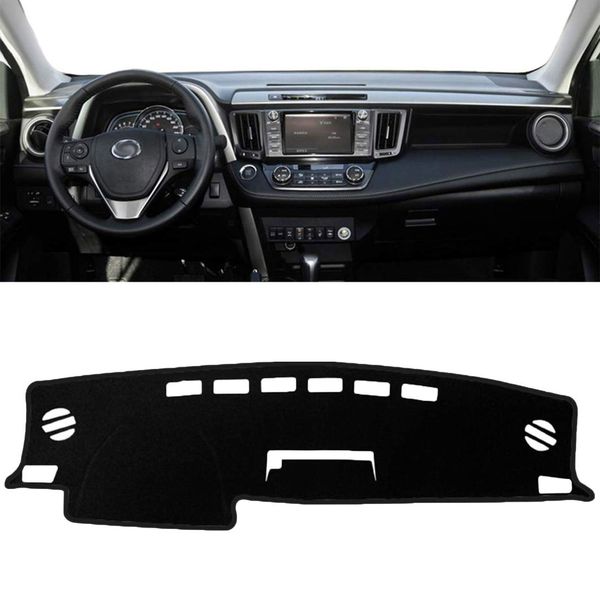 

car dashboard black center console cover dash mat protector sunshield cover for 2013 2014 2015 2016 2017 2018 rav4